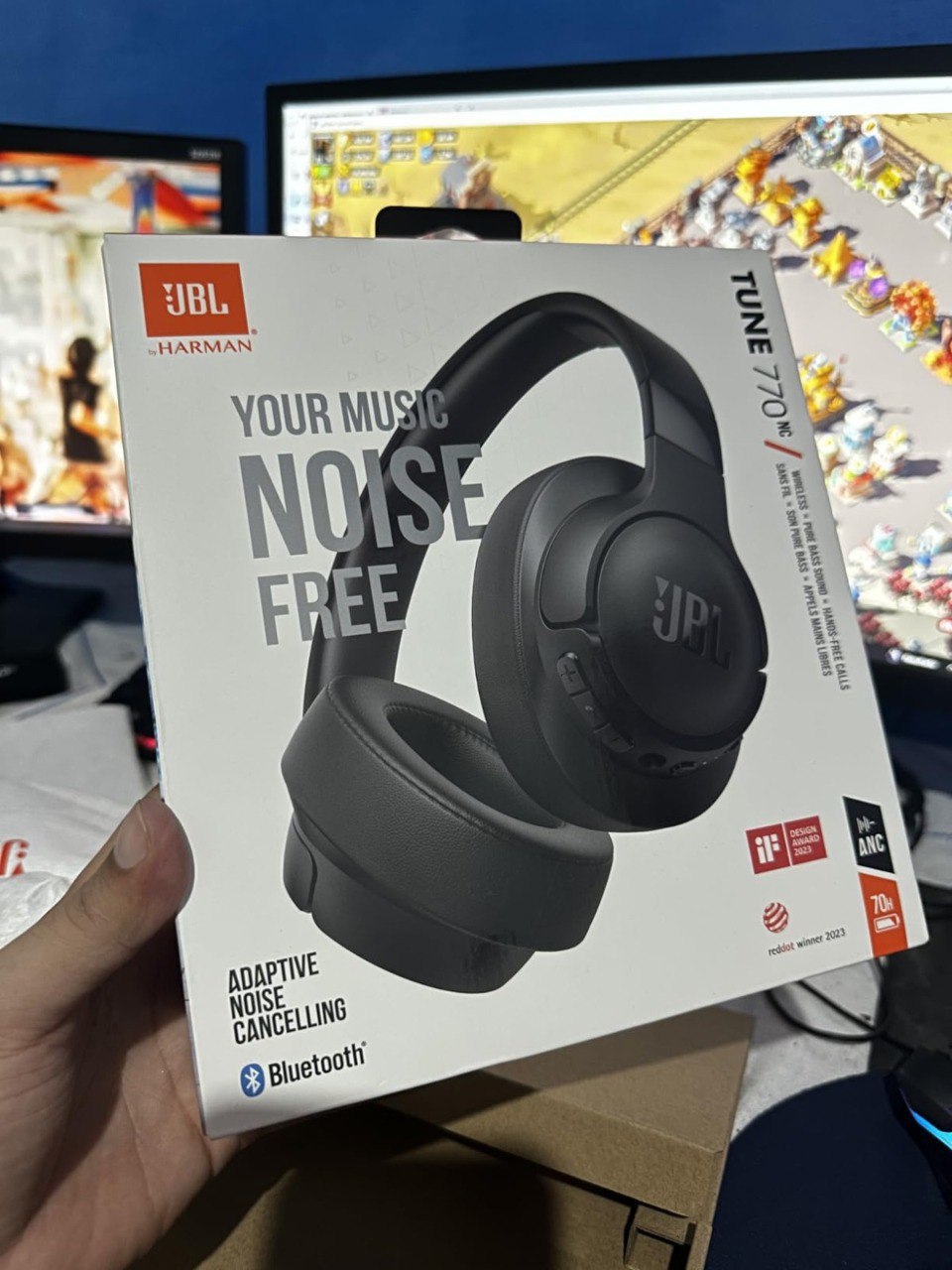 JBL, Fone de Ouvido Bluetooth, Tune 770NC, Over Ear, Sem Fio, Com Cancelamento de Ruído - ...