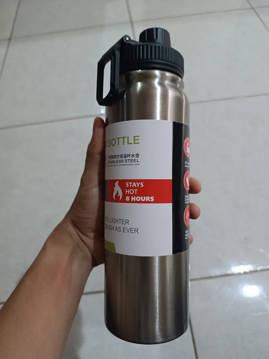 800mlgarrafa Térmica Água Squeeze Inox Academiaquente E Frio