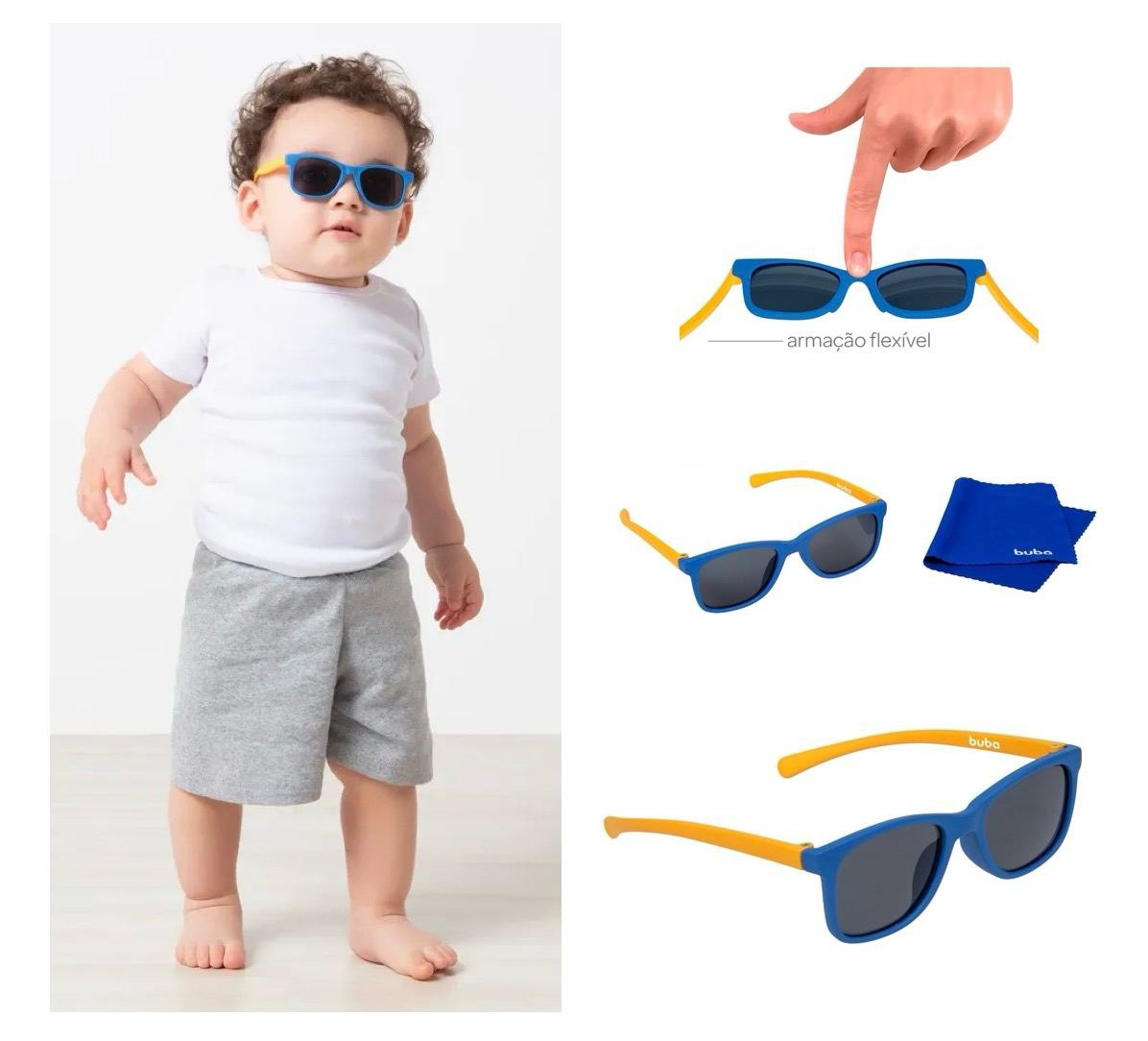 Buba Óculos De Sol Baby Color Blue Azul